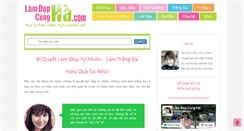 Desktop Screenshot of lamdepcungha.com